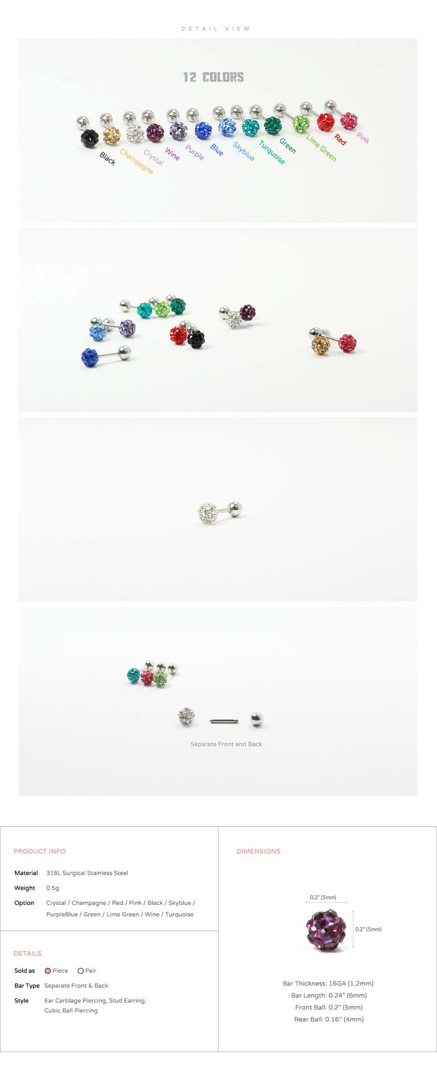 316L_ear_studs_piercing_Cartilage_tragus_korean_asian_style_cubicball_barbell_disco_Ferido_gem_5mm_3