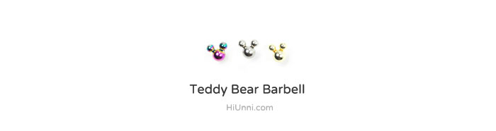 ear_studs_piercing_Cartilage_earrings_16g_316l_Surgical_Stainless_Steel_korean_asian_style_jewelry_barbell_teddy_bear