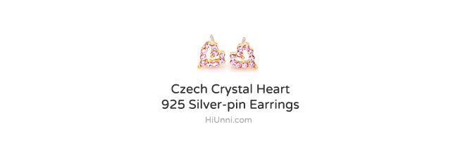 accessories_ear_stud_earrings_korean_asian_style_jewelry_Nickel-Free_Czech_crystal_heart_925_silver_1