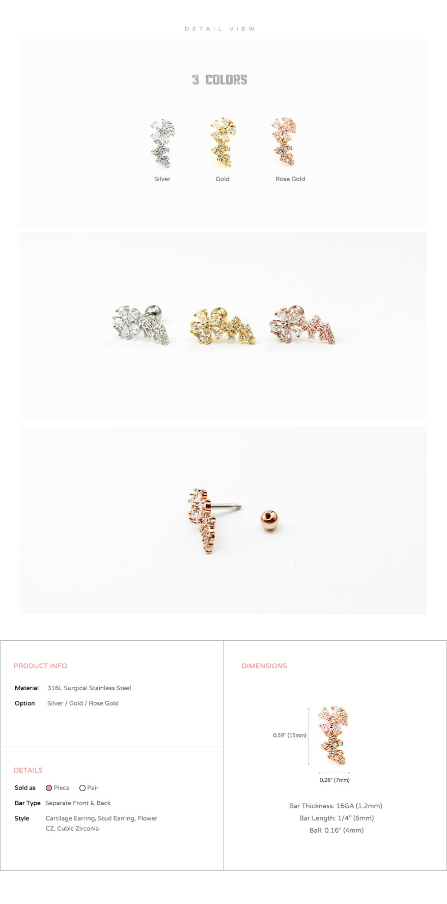 ear_studs_piercing_cartilage_earrings_16g_316l_surgical_stainless_steel_korean_asian_style_jewelry_barbell_rose_gold_helix_conch_flower_5