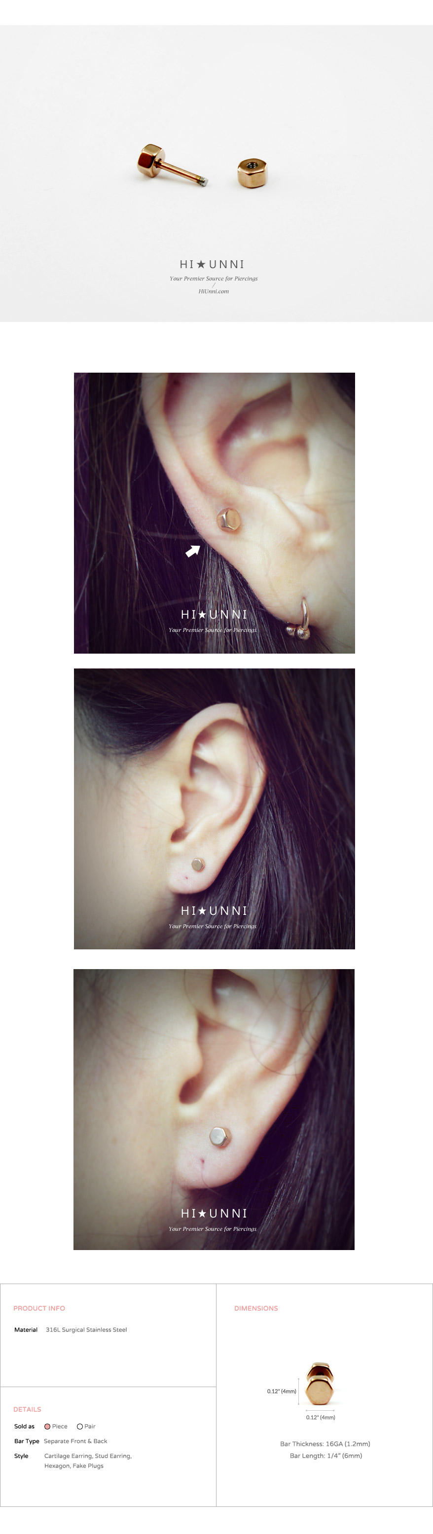 ear_studs_piercing_Cartilage_earrings_16g_316l_Surgical_Stainless_Steel_korean_asian_style_jewelry_fake_plug_Gauge_cheaters_hexagon_3