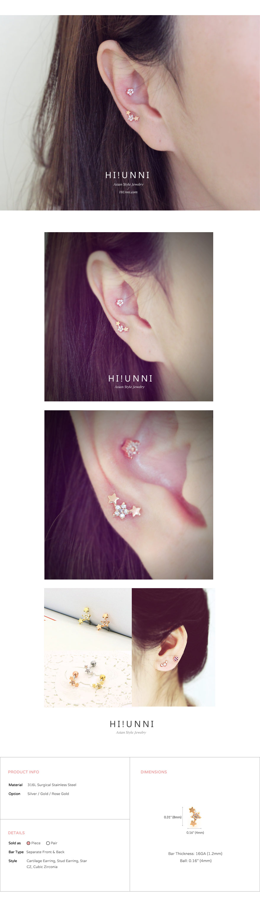 ear_studs_piercing_cartilage_earrings_16g_316l_surgical_korean_asian_style_jewelry_barbell_rose_gold_helix_conch_labret_tragus_star_triple_4