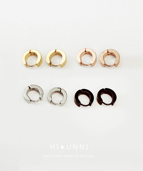 rose gold ear studs