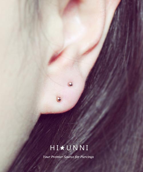 surgical stainless steel ball earrings